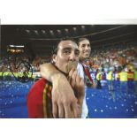 Santi Cazorla Spain Signed 12 x 8 inch football photo. Good Condition. All signed pieces come with a