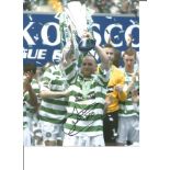 John Hartson Celtic Signed 10 x 8 inch football photo. Good Condition. All signed pieces come with a