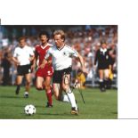 Karl-Heinz Rummenigge Germany Signed 10 x 8 inch football photo. Good Condition. All signed pieces