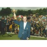 Thomas Bjorn Signed 10 x 8 inch golf photo. Good Condition. All signed pieces come with a