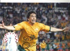 Harry Kewell Australia Signed 12 x 8 inch football photo. Good Condition. All signed pieces come