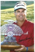 Kenny Perry Signed 10 x 8 inch golf photo. Good Condition. All signed pieces come with a Certificate