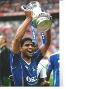 Glen Johnson Portsmouth Signed 10 x 8 inch football photo. Good Condition. All signed pieces come