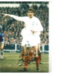 Norman Hunter Leeds United Signed 12 x 8 inch football photo. Good Condition. All signed pieces come