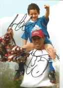 Paul Ince and Tom Ince Signed 10 x 8 inch football photo. Good Condition. All signed pieces come