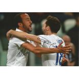 Ryan Mason and Andros Townsend England Signed 12 x 8 inch football photo. Good Condition. All signed