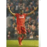 Kolo Touré Liverpool Signed 10 x 8 inch football photo. Good Condition. All signed pieces come