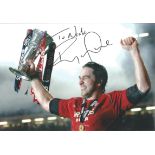 Ryan Jones Signed 10 x 8 inch rugby photo. Good Condition. All signed pieces come with a Certificate