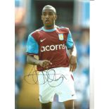 Fabian Delph Aston Villa Signed 12 x 8 inch football photo. Good Condition. All signed pieces come