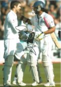 Jimmy Anderson Signed 10 x 8 inch cricket photo. Good Condition. All signed pieces come with a