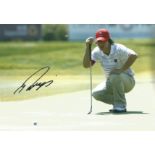 Ryo Ishikawa Signed 12 x 8 inch golf photo. Good Condition. All signed pieces come with a