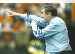 David Pleat Tottenham Signed 12 x 8 inch football photo. Good Condition. All signed pieces come with