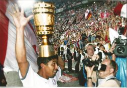 Giovane Elber Bayern Signed 12 x 8 inch football photo. Good Condition. All signed pieces come