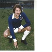 Frank Worthington Leicester City Signed 12 x 8 inch football photo. Good Condition. All signed