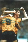 Andy Mutch and Steve Bull Wolves Signed 12 x 8 inch football photo. Good Condition. All signed