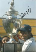 Wasim Jaffer Signed 10 x 8 inch cricket photo. Good Condition. All signed pieces come with a