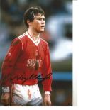 Nigel Clough Notts Forest Signed 12 x 8 inch football photo. Good Condition. All signed pieces