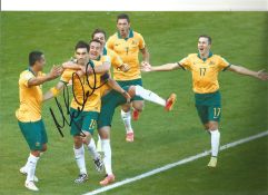 Mile Jedinak Australia Signed 12 x 8 inch football photo. Good Condition. All signed pieces come