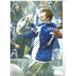 Sebastian Larsson Birmingham Signed 12 x 8 inch football photo. Good Condition. All signed pieces