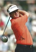 David Toms Signed 10 x 8 inch golf photo. Good Condition. All signed pieces come with a