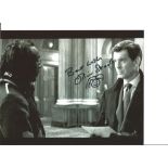 Show Jumper And Actor Oliver Skeete 10x8 Signed B/W Photo Pictured With Piers Brosnan From The