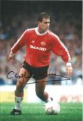 Football Clayton Blackmore 10x8 signed colour photo pictured playing for Manchester United. Good