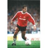 Football Clayton Blackmore 10x8 signed colour photo pictured playing for Manchester United. Good