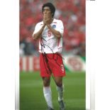 Seol Ki-Hyeon 12 X 8 South Korea signed colour football photo. Good Condition. All signed pieces