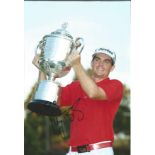 Keegan Bradley Signed 10 x 8 inch golf photo. Good Condition. All signed pieces come with a