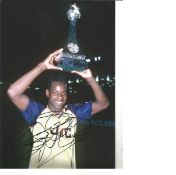 Michael Thomas Arsenal Signed 12 x 8 inch football photo. Good Condition. All signed pieces come