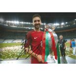 Joao Moutinho Portugal Signed 12 x 8 inch football photo. Good Condition. All signed pieces come