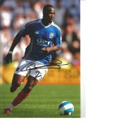John Utaka Portsmouth Signed 12 x 8 inch football photo. Good Condition. All signed pieces come with