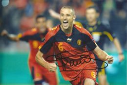 Timmy Simmons Belgium Signed 10 x 8 inch football photo. Good Condition. All signed pieces come with