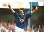 Tony Cottee Leicester City Signed 12 x 8 inch football photo. Good Condition. All signed pieces come