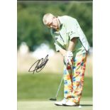 John Daly Signed 10 x 8 inch golf photo. Good Condition. All signed pieces come with a Certificate