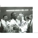 Boxing Colin Jones 10x8 Signed Colour Photo Pictured Before His World Title Fight With Don Curry.