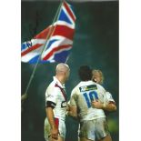 Sean Long Signed 10 x 8 inch rugby photo. Good Condition. All signed pieces come with a