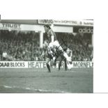 Football Ray Stewart 10x8 Signed B/W Photo Pictured In Action For West Ham United Unleashing One