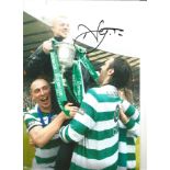 Neil Lennon Celtic Signed 12 x 8 inch football photo. Good Condition. All signed pieces come with