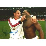 Rory Underwood Signed 10 x 8 inch rugby photo. Good Condition. All signed pieces come with a