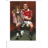 Darren Fletcher Man United Signed 10 x 8 inch football photo. Good Condition. All signed pieces come