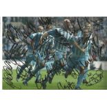 Coventry Multi Coventry City Signed 12 x 8 inch football photo. Good Condition. All signed pieces