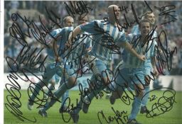 Coventry Multi Coventry City Signed 12 x 8 inch football photo. Good Condition. All signed pieces