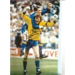 Dave Beasant 88 Wimbledon Signed 12 x 8 inch football photo. Good Condition. All signed pieces