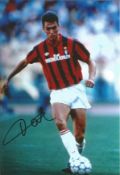 Paolo Maldini AC Milan Signed 12 x 8 inch football photo. Good Condition. All signed pieces come