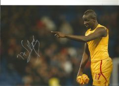 Mamadou Sakho Liverpool Signed 12 x 8 inch football photo. Good Condition. All signed pieces come
