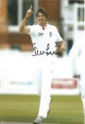 Steven Finn Signed 12 x 8 inch cricket photo. Good Condition. All signed pieces come with a