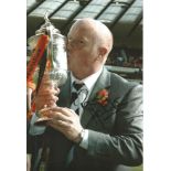 Peter Houston 2010 manager Dundee United Signed 12x 8 inch football photo. Good Condition. All