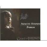 Game of Thrones actress Annette Hannah as Francis signed 10 x 8 inch colour photo. Good Condition.