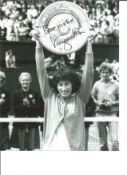 Virginia Wade Signed Wimbledon Champion Photo 10 X 8. Good Condition. All signed pieces come with